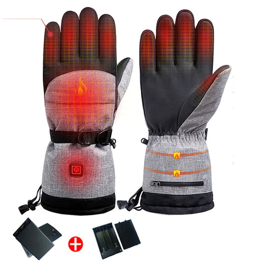 Heated Gloves with Adjustable Temperature 5000mAh Battery Up to 8 Hours of Heat Waterproof Windproof Touchscreen Friendly 3 Heat Levels Shipped from USA