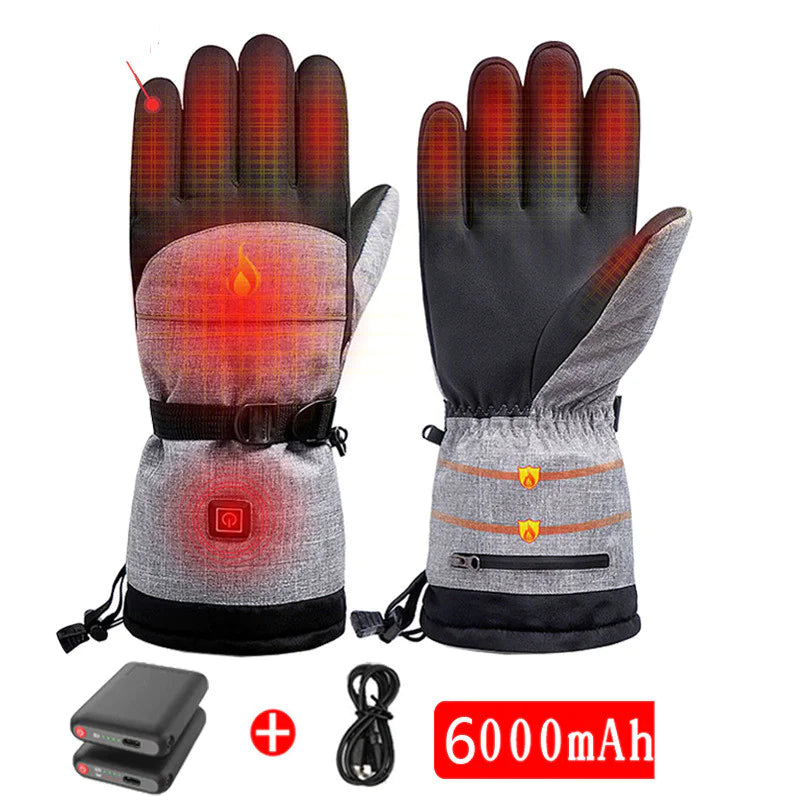 Heated Gloves with Adjustable Temperature 5000mAh Battery Up to 8 Hours of Heat Waterproof Windproof Touchscreen Friendly 3 Heat Levels Shipped from USA